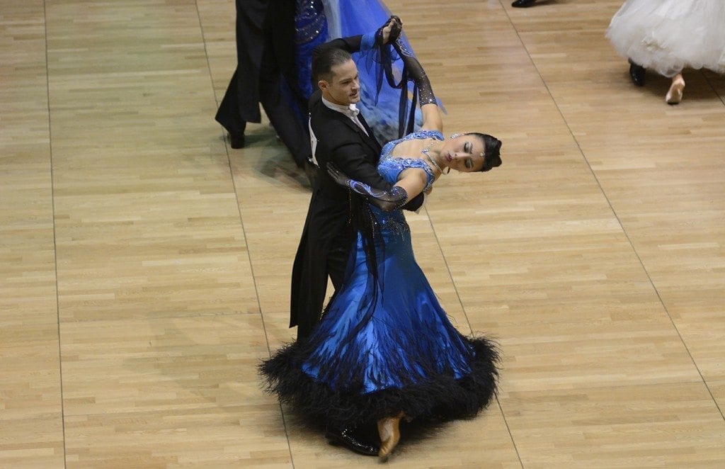 Noelle Sun dancing in a ballroom competition | January 2016 Customer of the Month | Omega3 Innovations