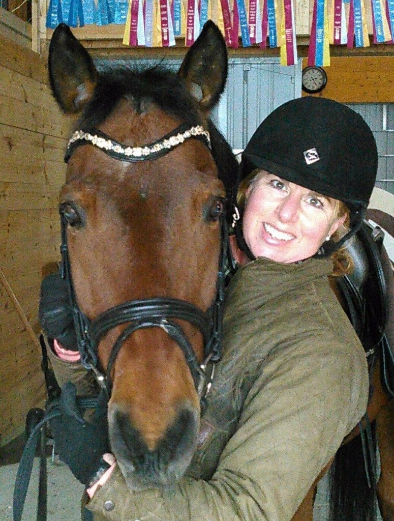 Michelle Hayward with her horse